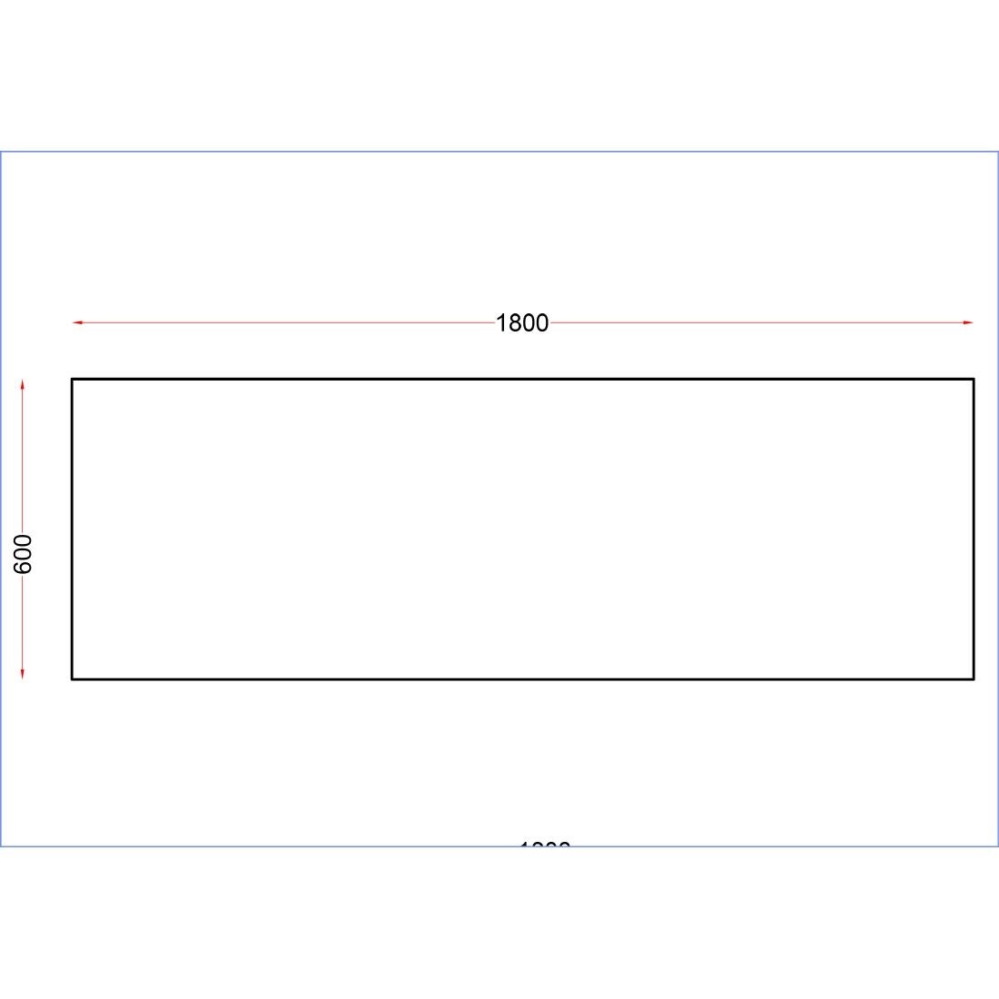 Holmes Stainless Steel Centre Table 1800mm
