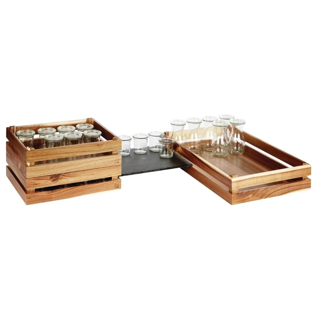 APS Superbox Buffet Crate Acacia GN1/2 - Image 2