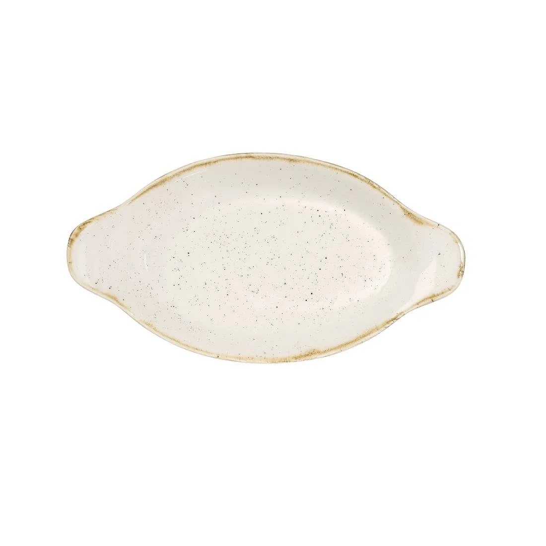 Churchill Stonecast Oval Eared Dishes Barley White 232mm (6 Pack) - Image 2