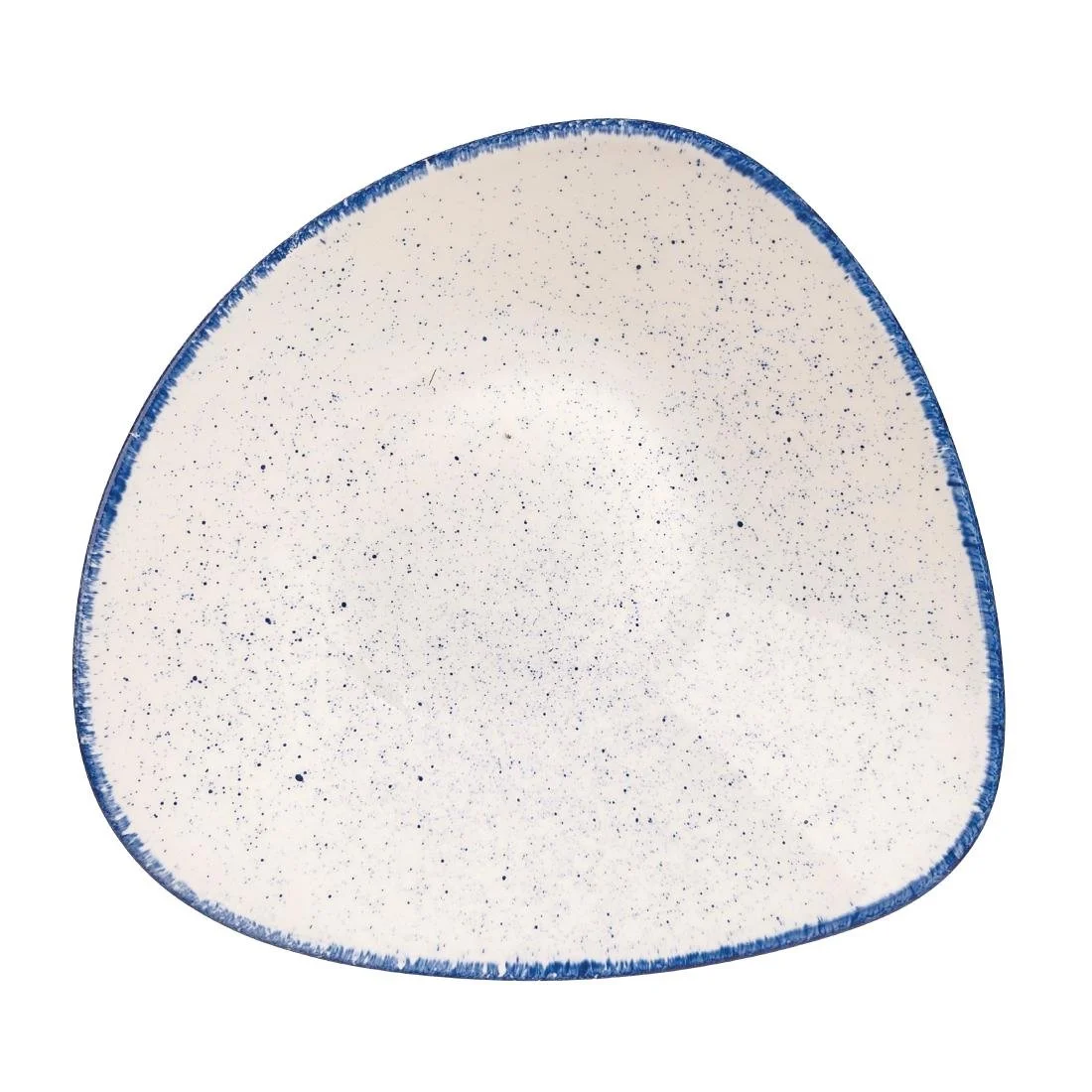 Churchill Stonecast Hints Triangular Plates Indigo Blue 229mm (12 Pack) - Image 1