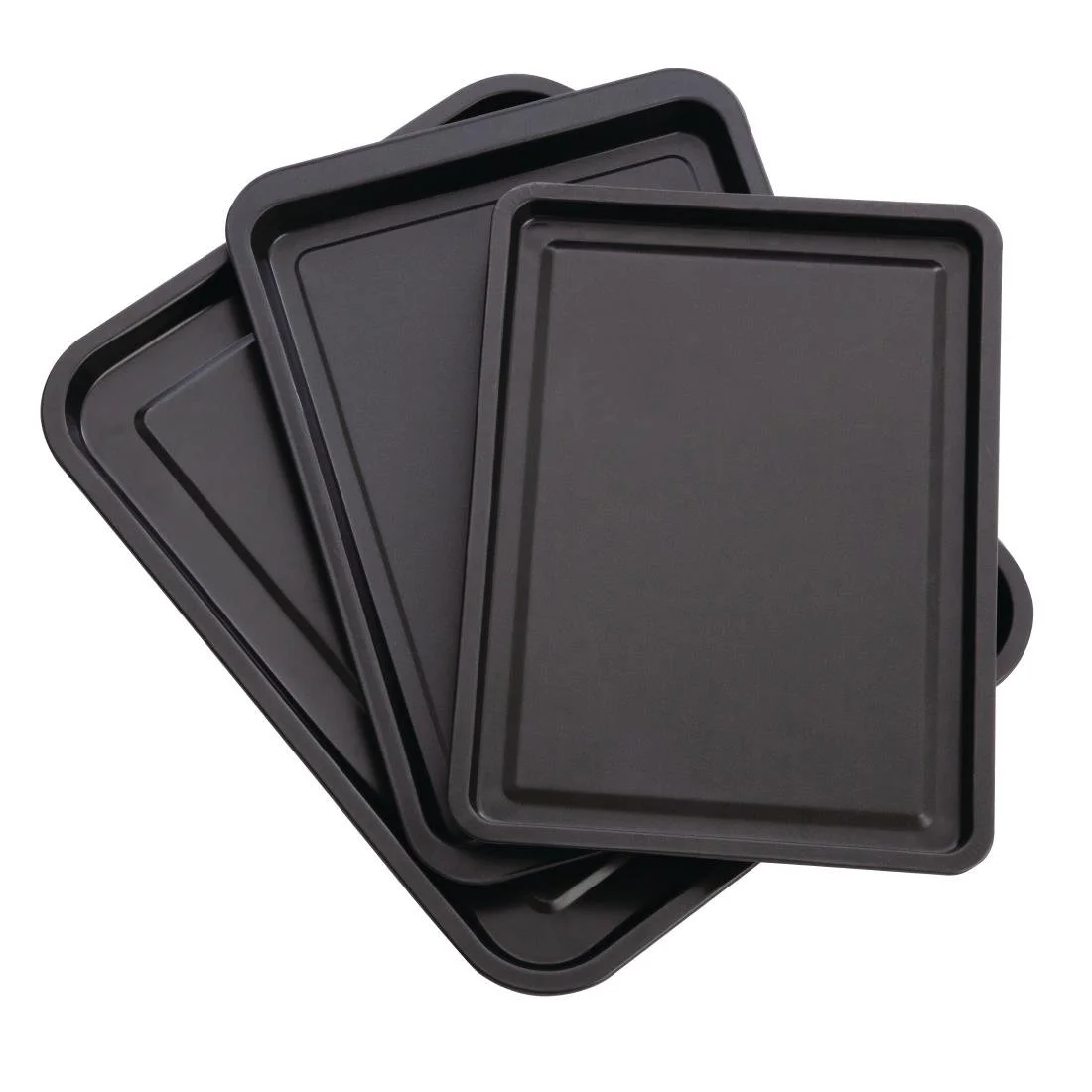 Nisbets Essentials Non Stick Baking Trays (3 Pack) - Image 1