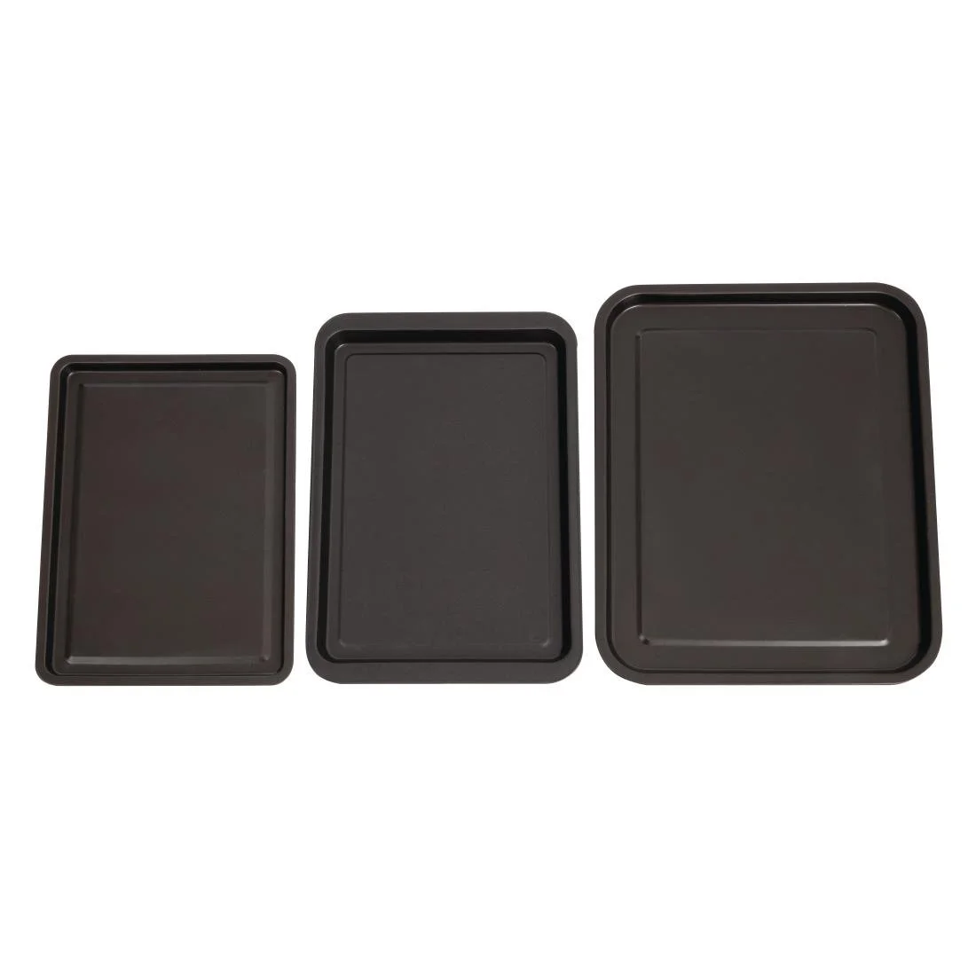Nisbets Essentials Non Stick Baking Trays (3 Pack) - Image 2