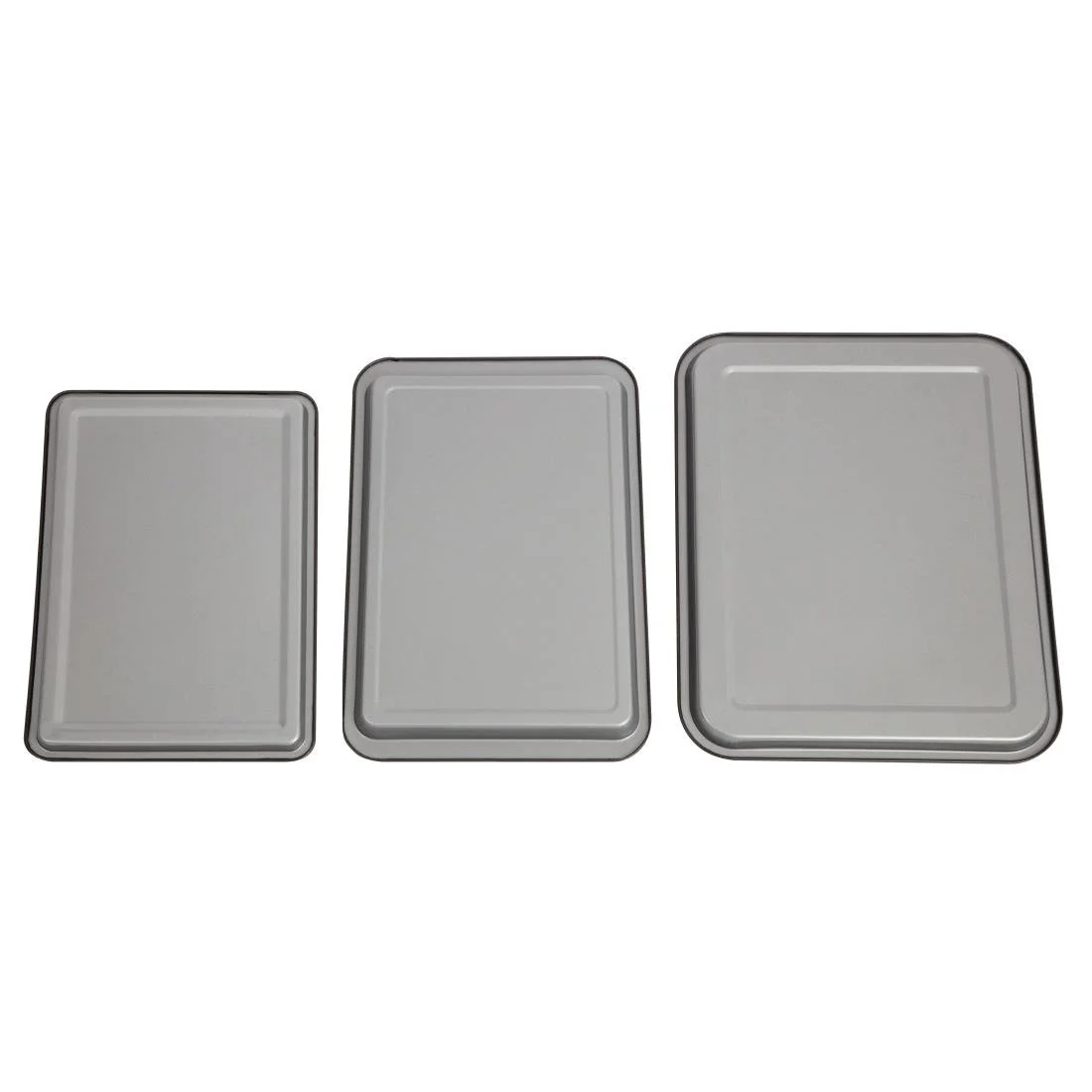 Nisbets Essentials Non Stick Baking Trays (3 Pack) - Image 3