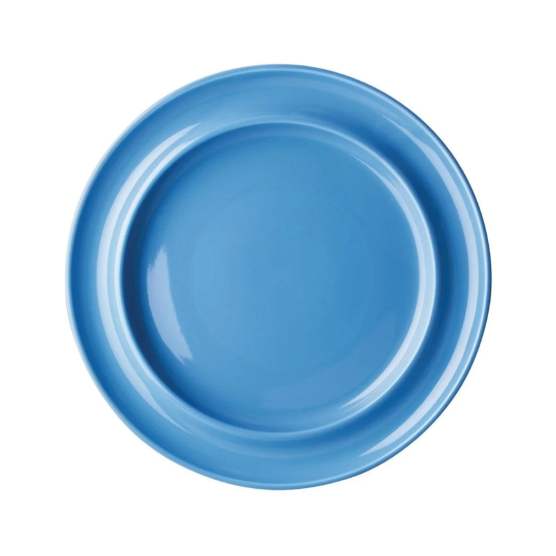 Olympia Heritage Raised Rim Plates Blue 253mm (4 Pack) - Image 1