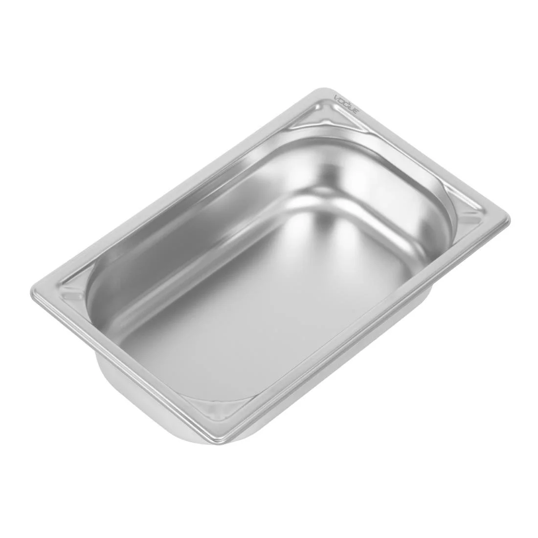 Vogue Heavy Duty Stainless Steel 1/4 Gastronorm Tray - Image 1