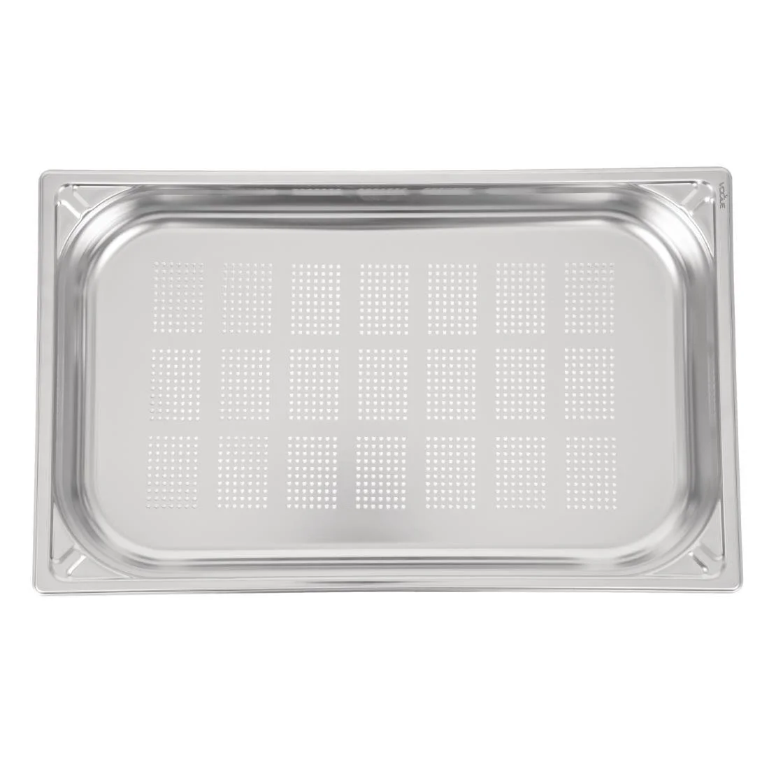Vogue Heavy Duty Stainless Steel Perforated 1/1 Gastronorm Tray - Image 4
