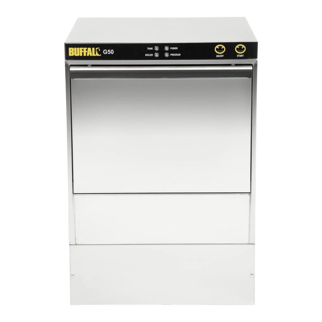 Buffalo Undercounter Glasswasher with Drain Pump 500x500mm Baskets - Image 1
