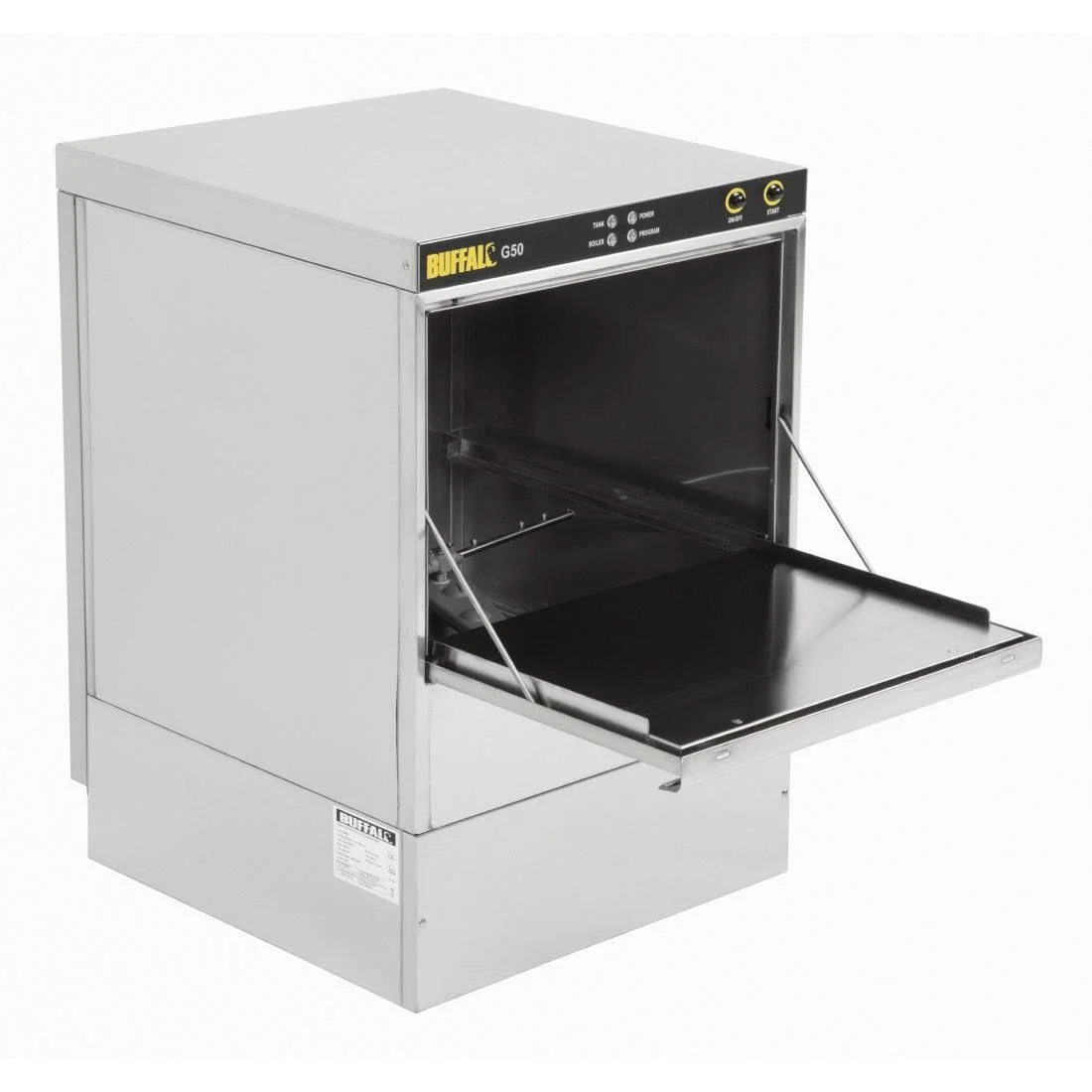 Buffalo Undercounter Glasswasher with Drain Pump 500x500mm Baskets - Image 5
