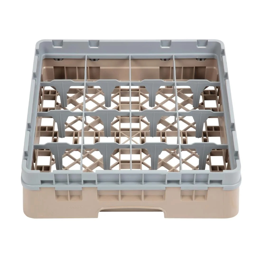 Cambro Camrack Beige 16 Compartments Max Glass Height 92mm - Image 2