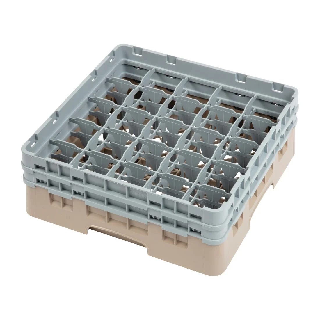 Cambro Camrack Beige 25 Compartments Max Glass Height 133mm - Image 1