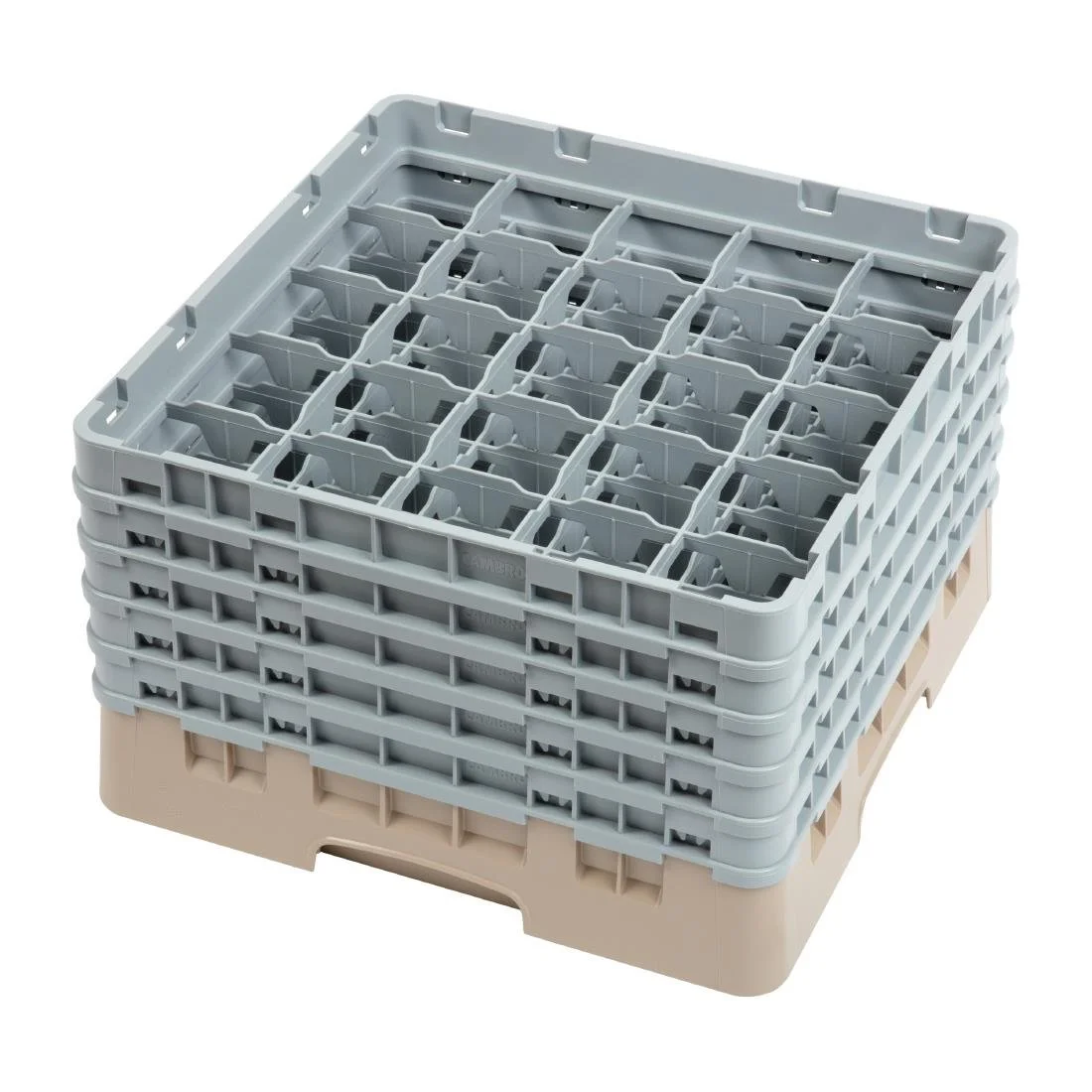 Cambro Camrack Beige 25 Compartments Max Glass Height 257mm - Image 1