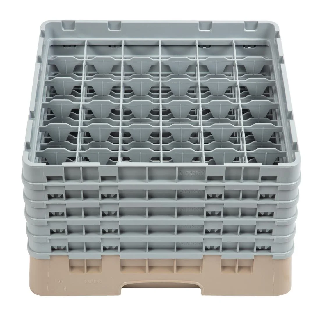Cambro Camrack Beige 36 Compartments Max Glass Height 257mm - Image 2