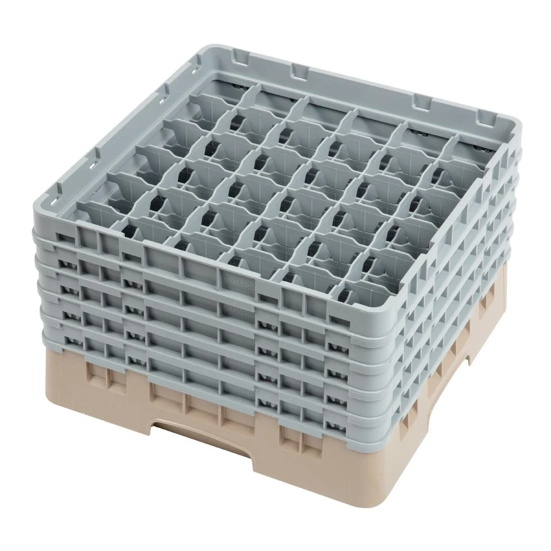 Cambro Camrack Beige 36 Compartments Max Glass Height 257mm - Image 1