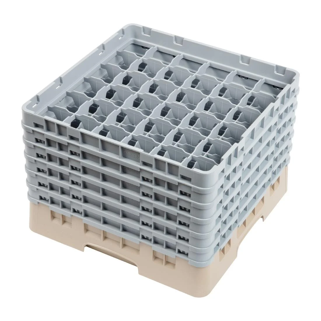 Cambro Camrack Beige 36 Compartments Max Glass Height 298mm - Image 1