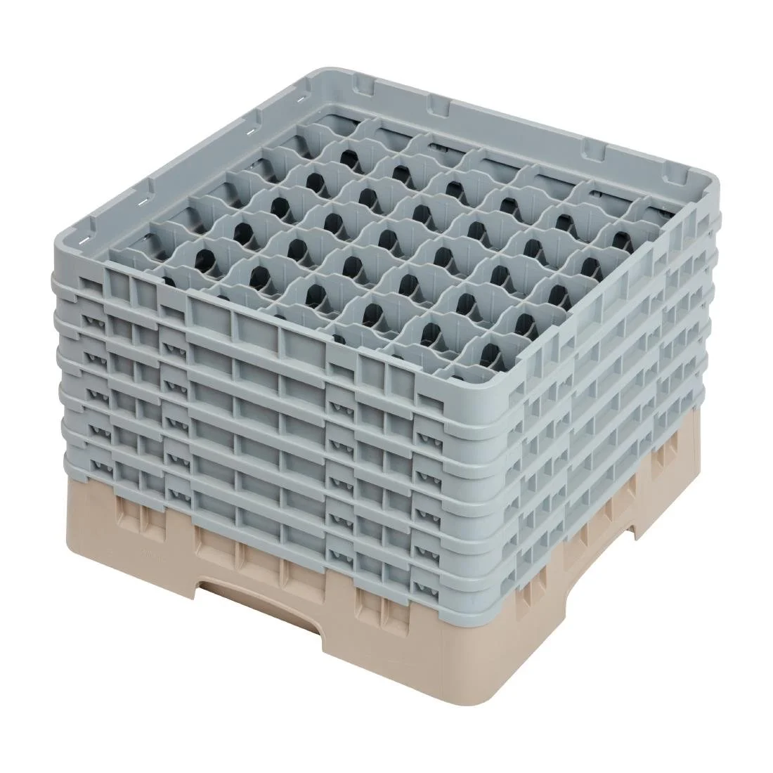 Cambro Camrack Beige 49 Compartments Max Glass Height 298mm - Image 1