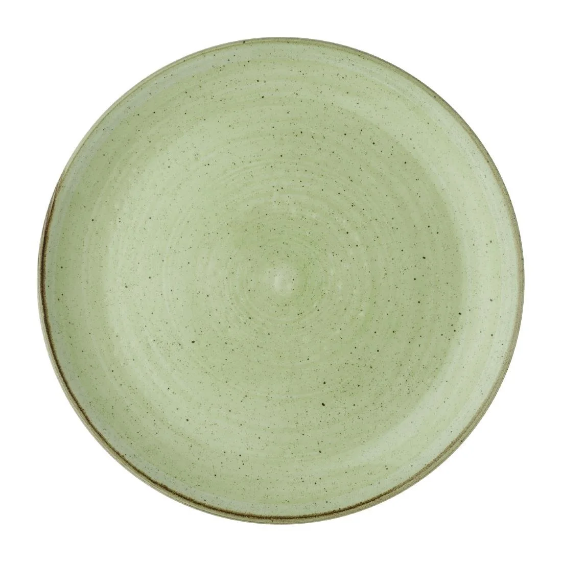 Churchill Stonecast Sage Green Coupe Plates 288mm (12 Pack) - Image 1