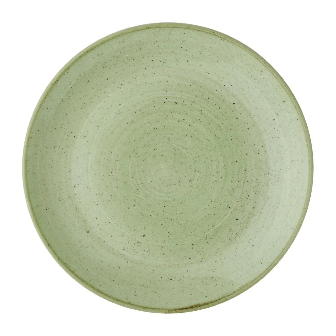 Churchill Stonecast Sage Green Coupe Plates 260mm (12 Pack) - Image 1