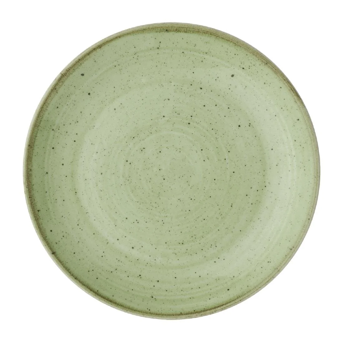 Churchill Stonecast Sage Green Coupe Plates 165mm (12 Pack) - Image 1