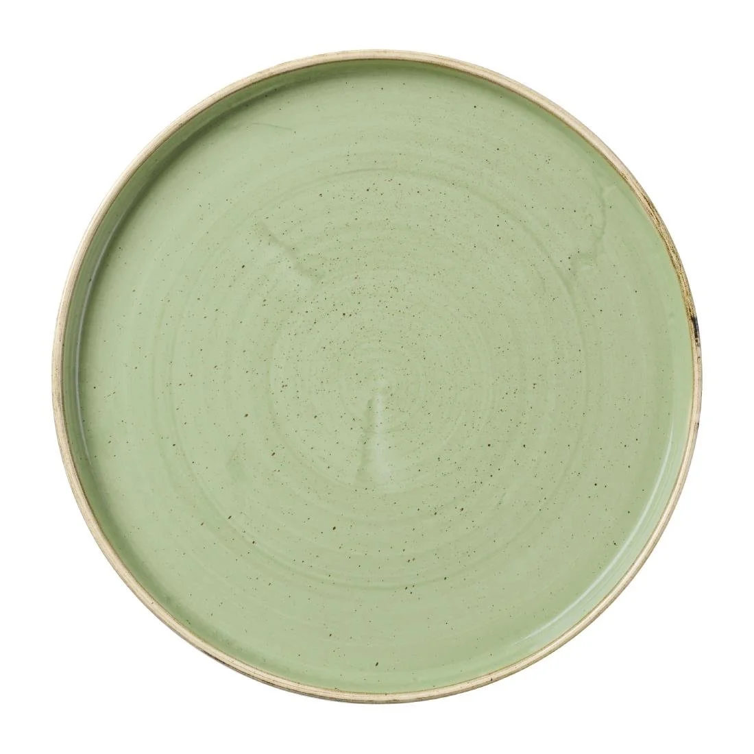 Churchill Stonecast Sage Green Walled Plates 260mm (6 Pack) - Image 1
