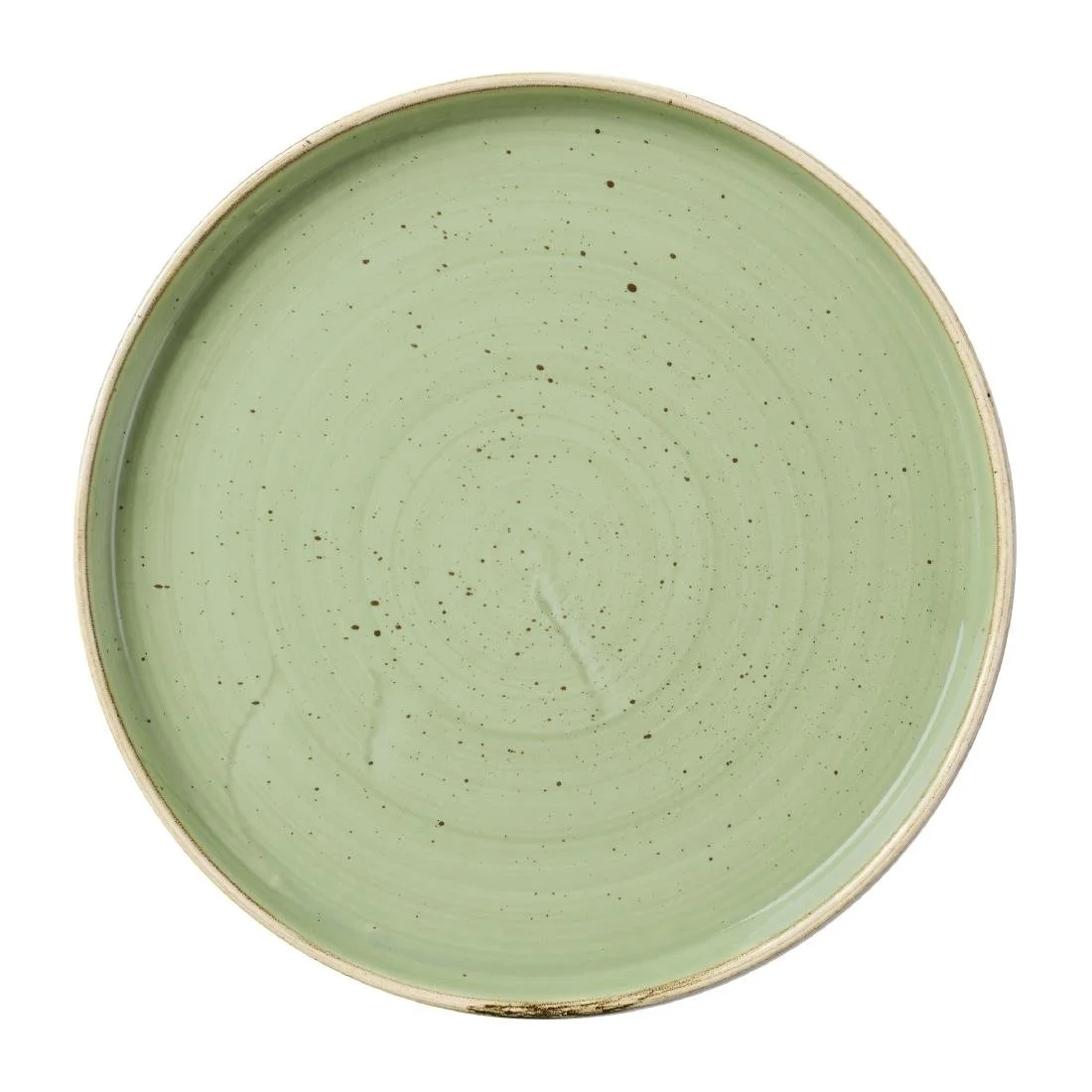 Churchill Stonecast Sage Green Walled Plates 210mm (6 Pack) - Image 1