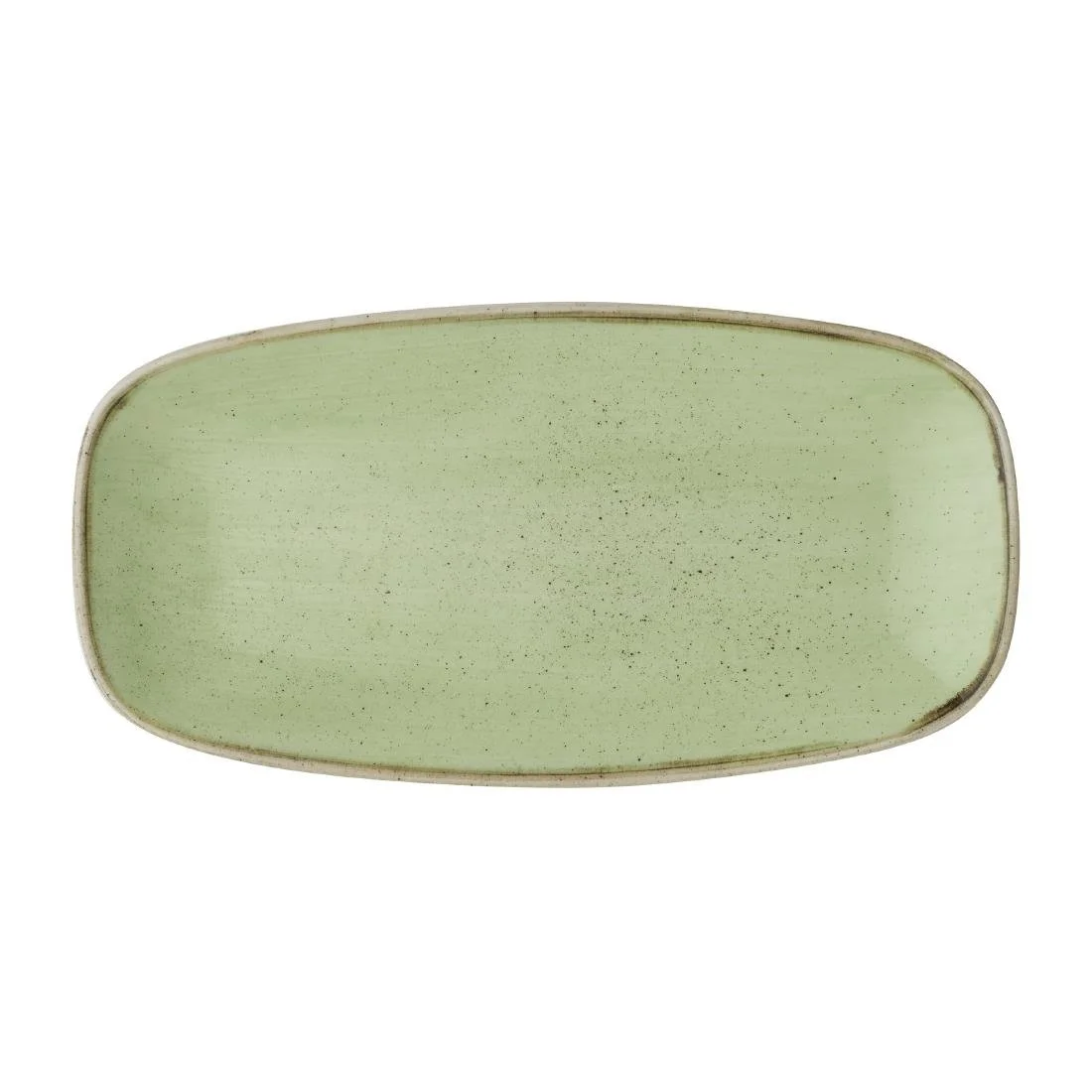 Churchill Stonecast Sage Green Chefs' Oblong Plates 298mm (12 Pack) - Image 1