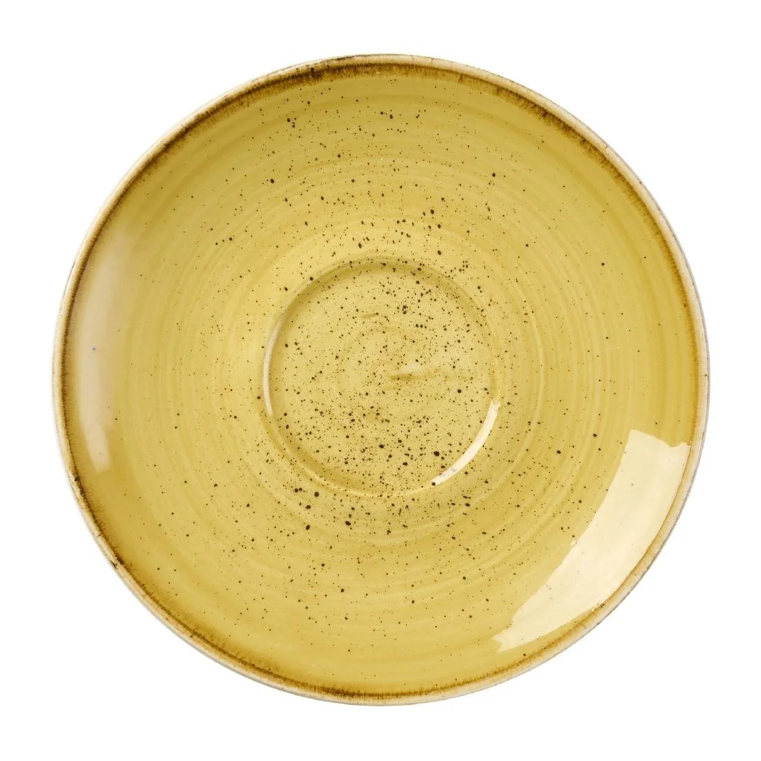 Churchill Stonecast Mustard Seed Saucers 156mm (12 Pack) - Image 1
