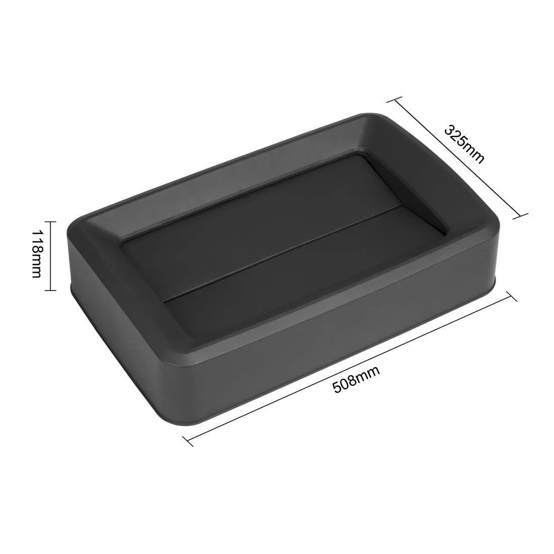 Jantex 60/80Ltr Slim Bin Lid Black - Image 5