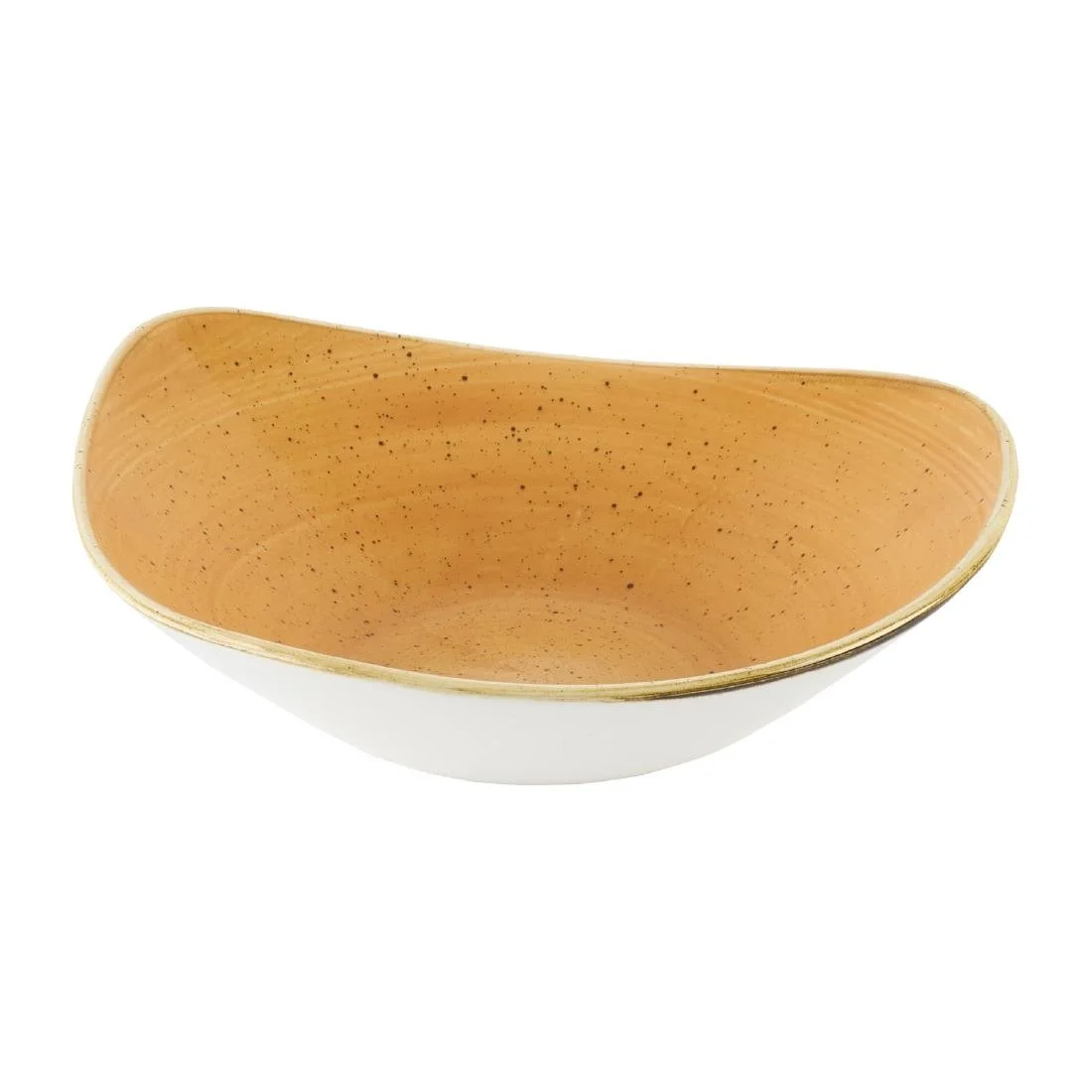 Churchill Stonecast Tangerine Triangle Bowls 235mm (12 Pack) - Image 1