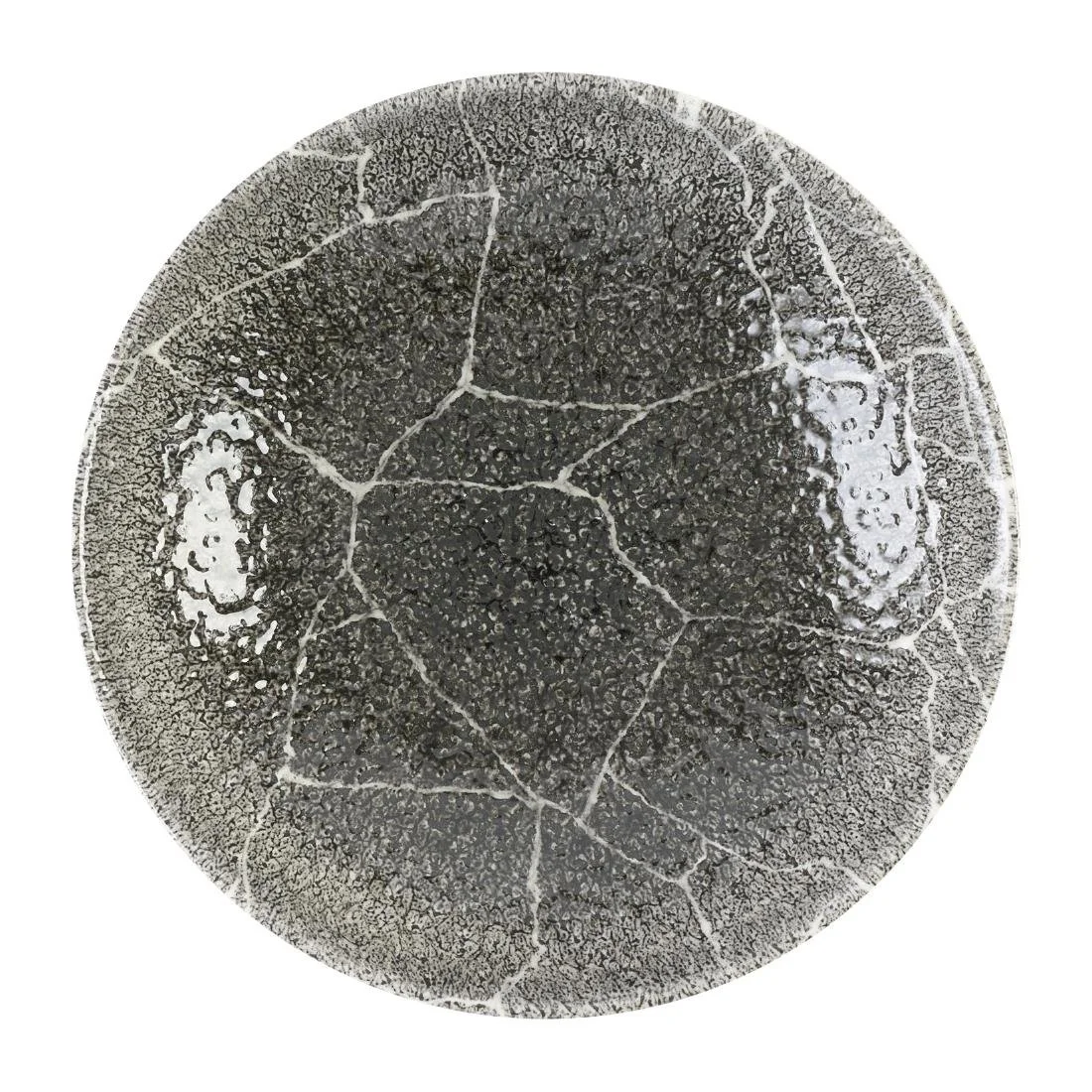 Churchill Studio Prints Kintsugi Quartz Black Coupe Bowls 182mm (12 Pack) - Image 1