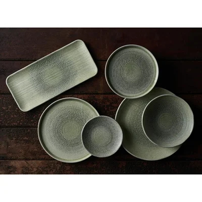 Dudson Harvest Grain Speckled Green Organic Coupe Plates 295mm (12 Pack) - Image 7
