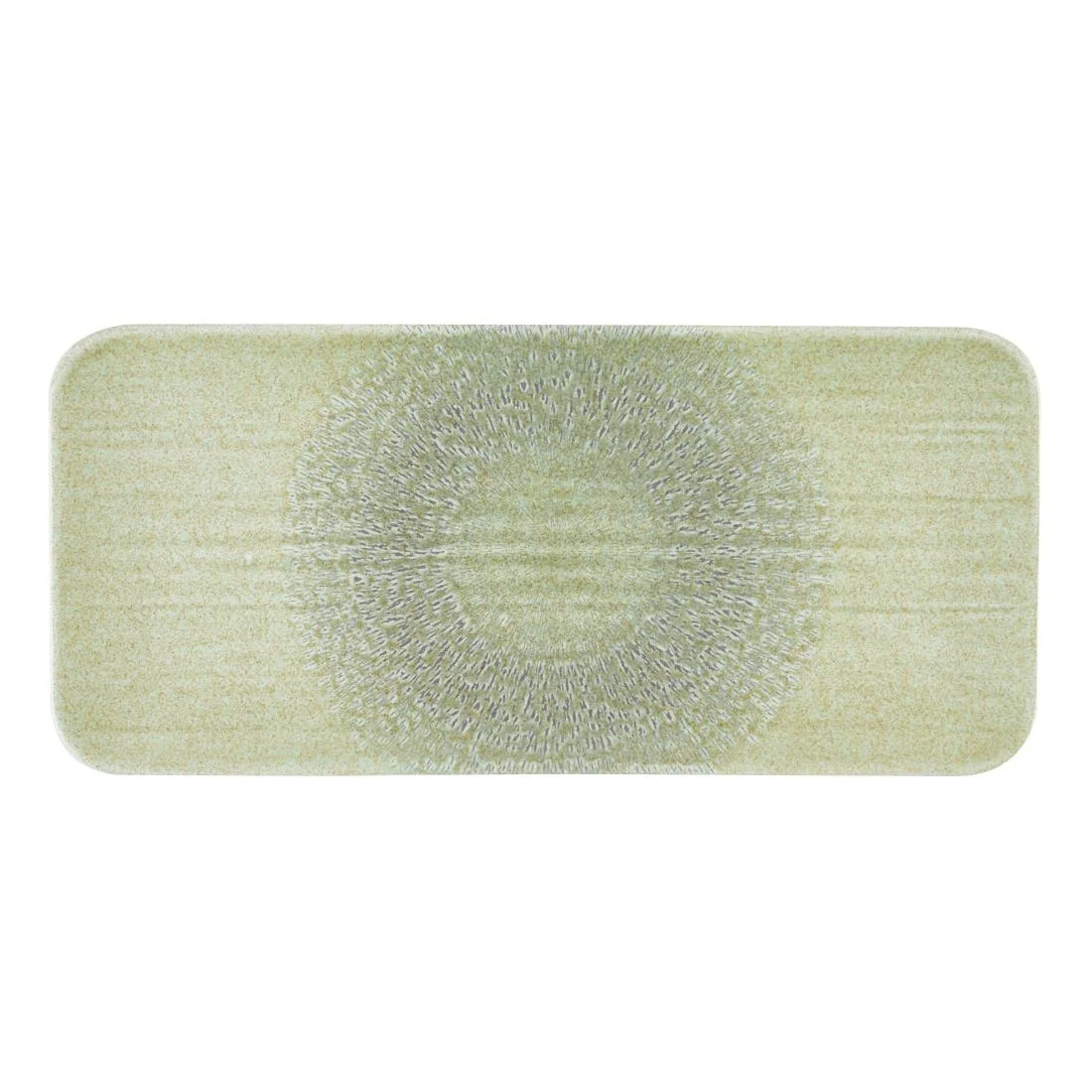 Dudson Harvest Grain Speckled Green Rectangular Plate 346 x 156mm (6 Pack) - Image 1