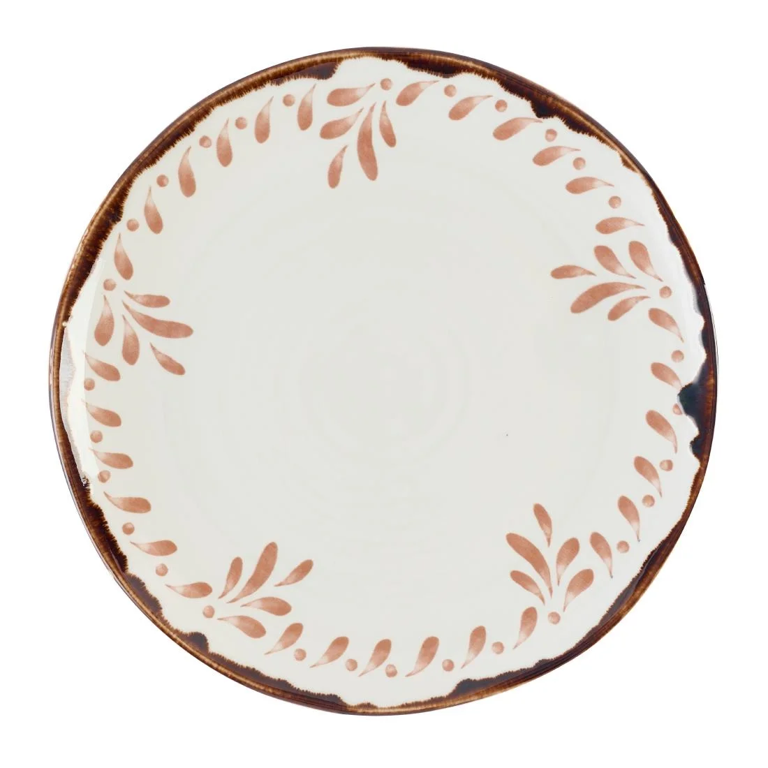 Dudson Harvest Mediterranean Terracotta Organic Coupe Plate 275mm (12 Pack) - Image 1