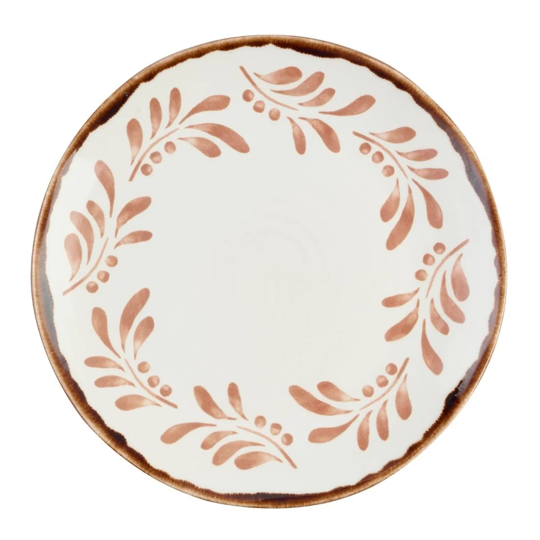 Dudson Harvest Mediterranean Terracotta Organic Coupe Plates 230mm (12 Pack) - Image 1