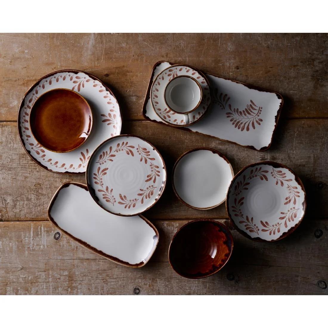 Dudson Harvest Mediterranean Terracotta Organic Coupe Plates 230mm (12 Pack) - Image 5