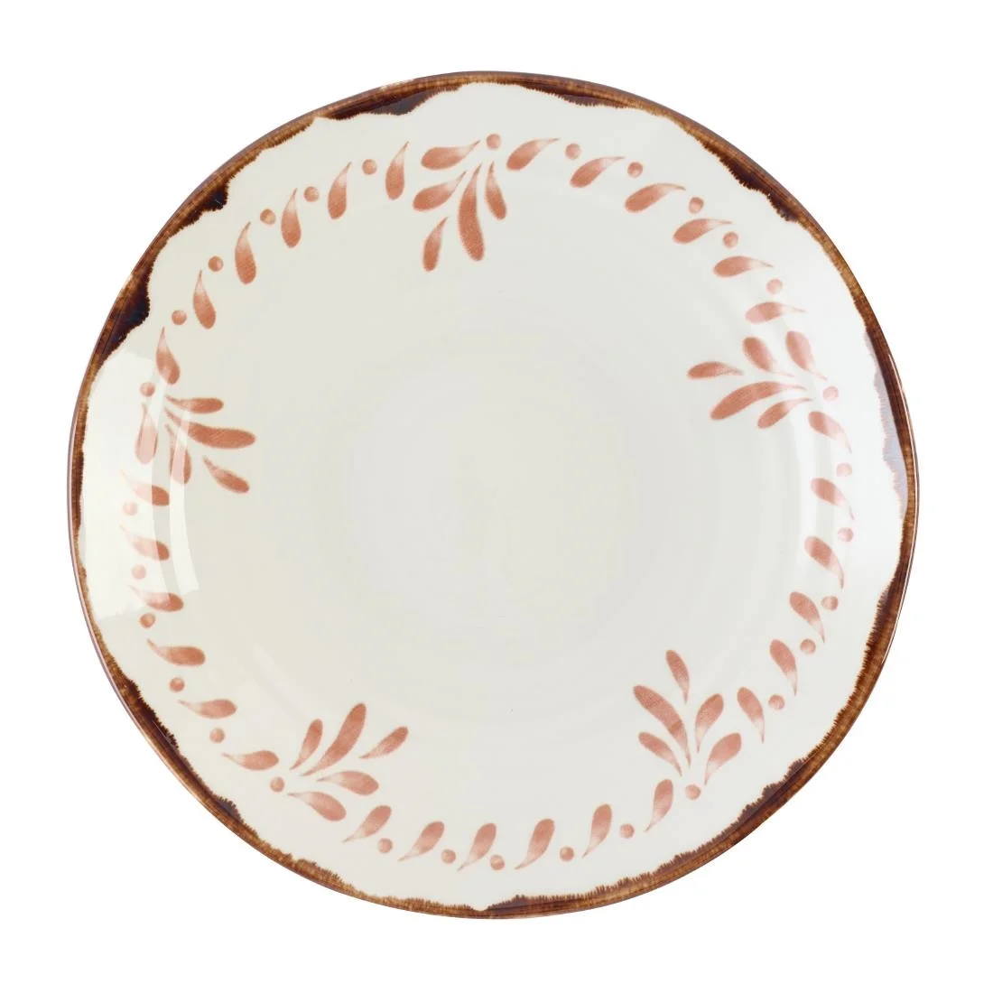 Dudson Harvest Mediterranean Terracotta Organic Coupe Bowls 250mm (12 Pack) - Image 1