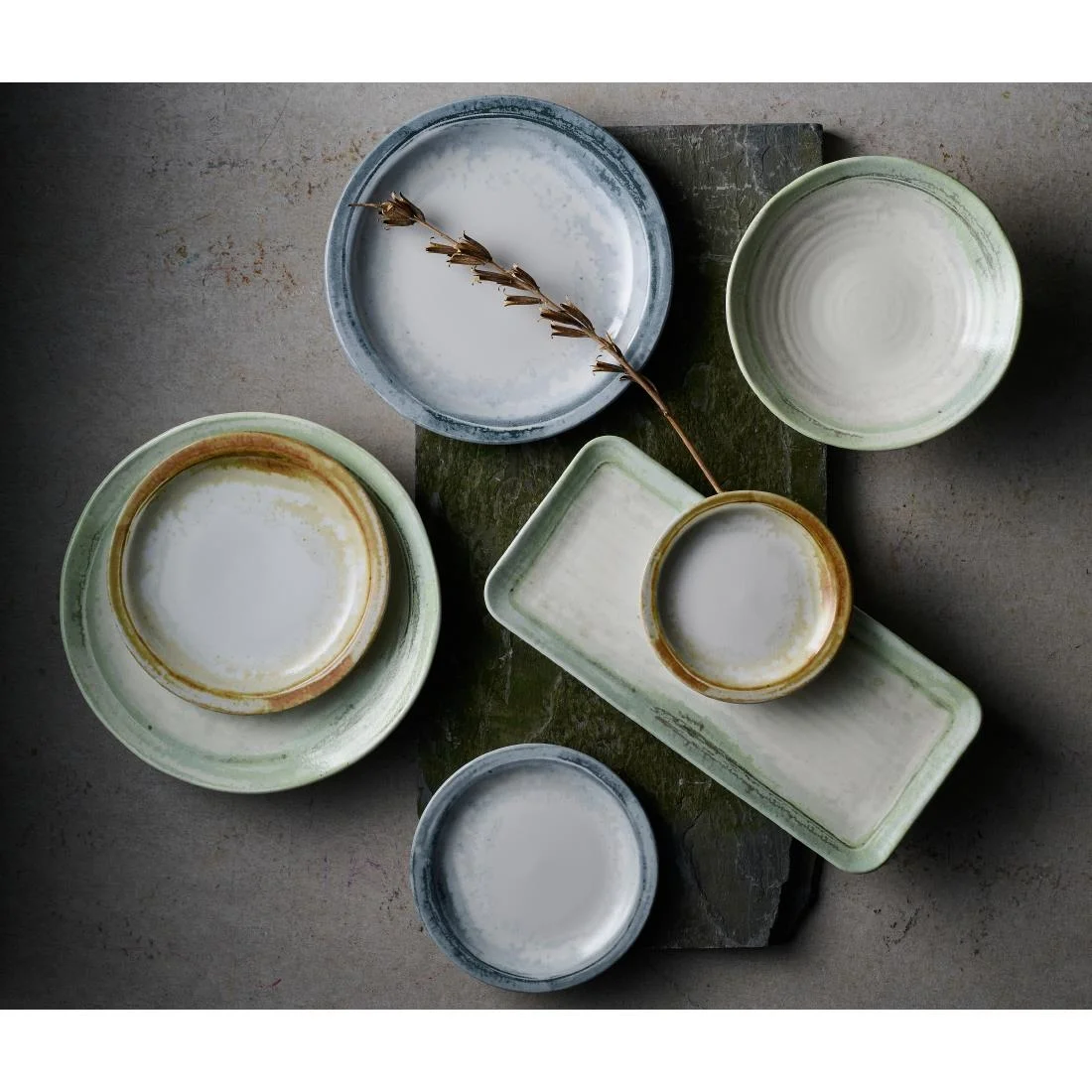 Dudson The Maker's Collection Finca Flint Organic Coupe Plate 275mm (12 Pack) - Image 3