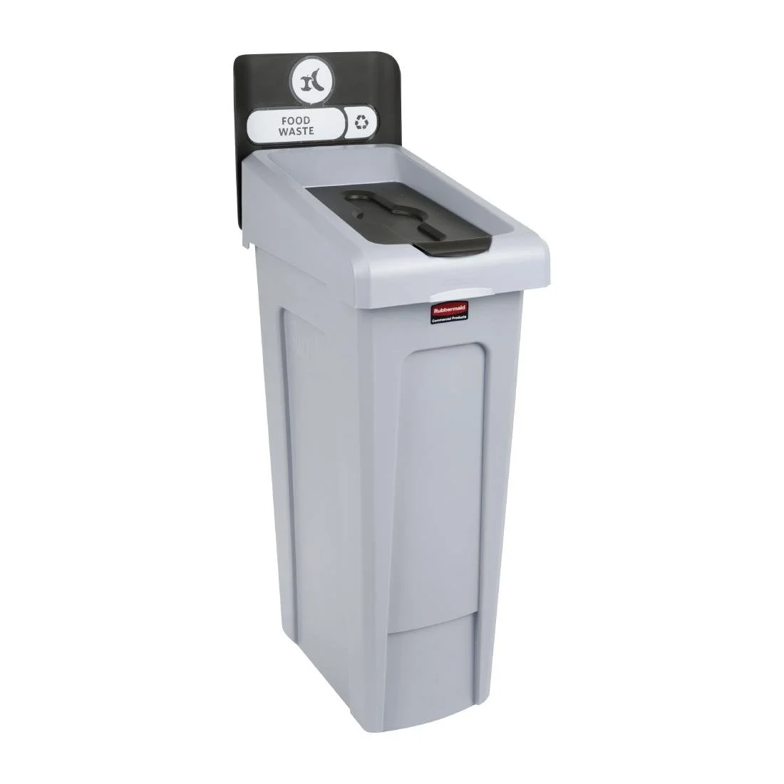 Rubbermaid Slim Jim Food Waste Recycling Station Brown 87Ltr - Image 2