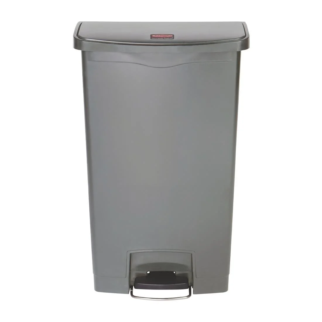 Rubbermaid Slim Jim Front Step-On Pedal Bin Grey 68Ltr - Image 1