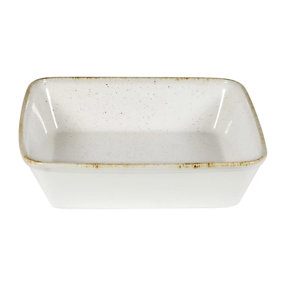 Churchill Stonecast Hints Square Baking Dishes Barley White 250mm (6 Pack) - Image 2