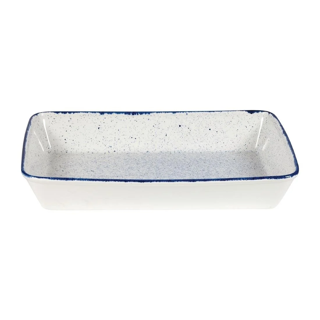 Churchill Stonecast Hints Rectangular Baking Dishes Indigo Blue 250 x 380mm (4 Pack) - Image 2