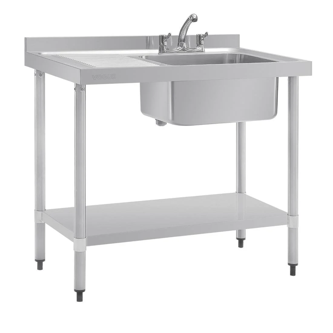 Vogue Single Sink Left Hand Drainer - Image 1