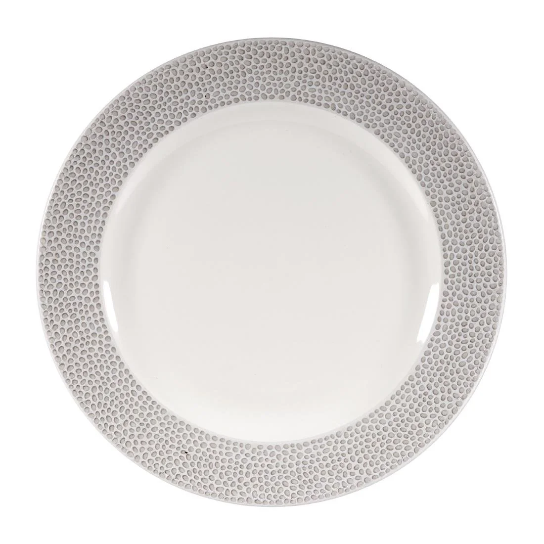Churchill Isla Footed Plates Shale Grey 276mm (12 Pack) - Image 1
