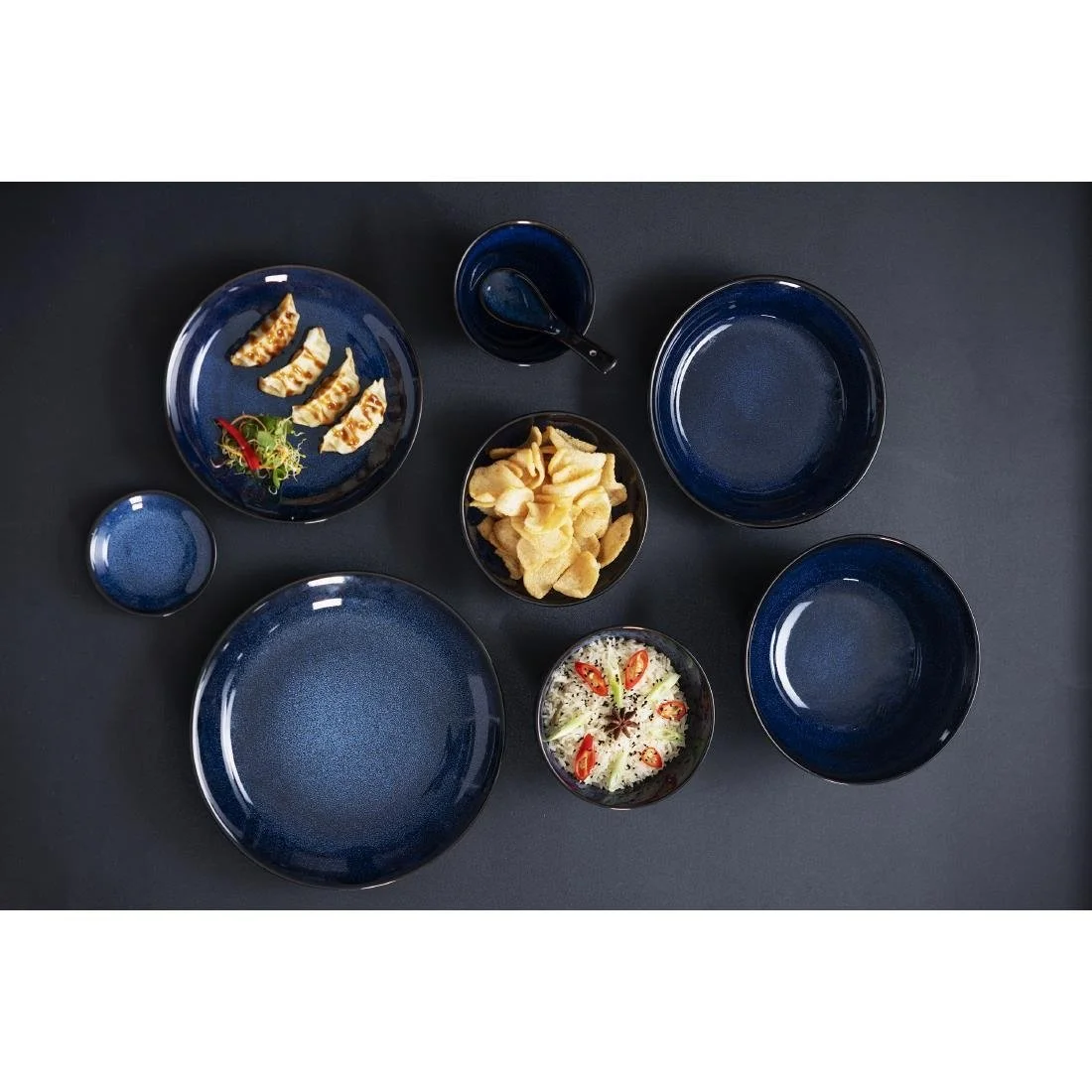 Olympia Luna Midnight Blue Soy Dishes 100mm (12 Pack) - Image 3