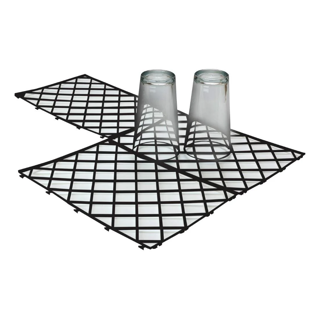 Beaumont Glass mats Black (10 Pack)