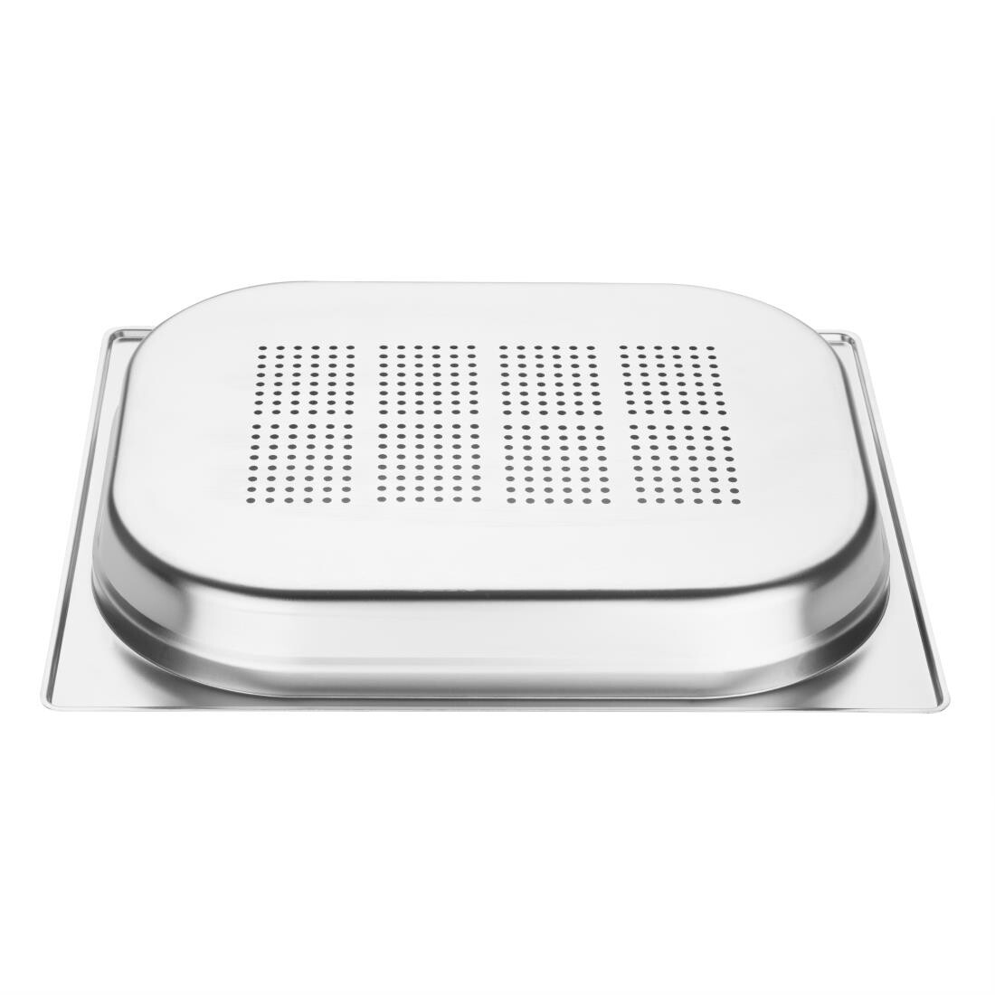 Vogue Stainless Steel 1/2 Perforated Gastronorm Pan 40mm