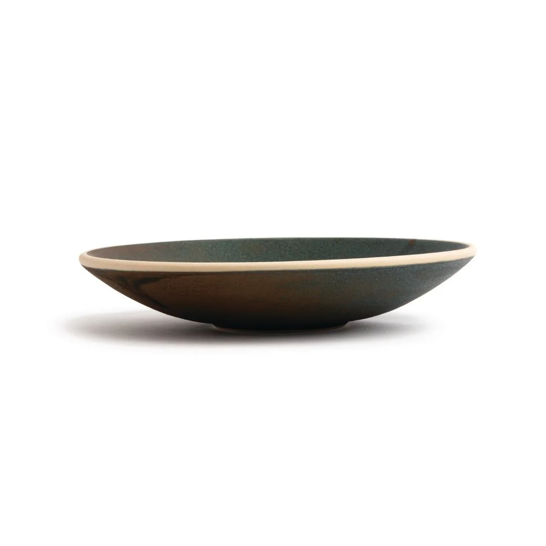 Olympia Canvas Shallow Tapered Bowls Green Verdigris 200mm (6 Pack) - Image 4