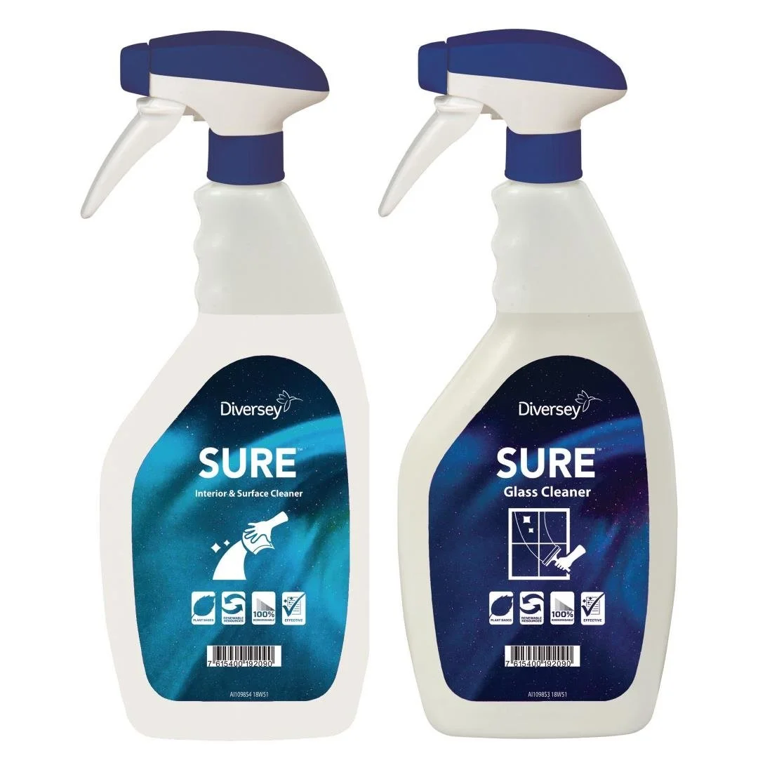 SURE Glass Cleaner / Interior and Surface Cleaner Refill Bottles 750ml (6 Pack) - Image 1