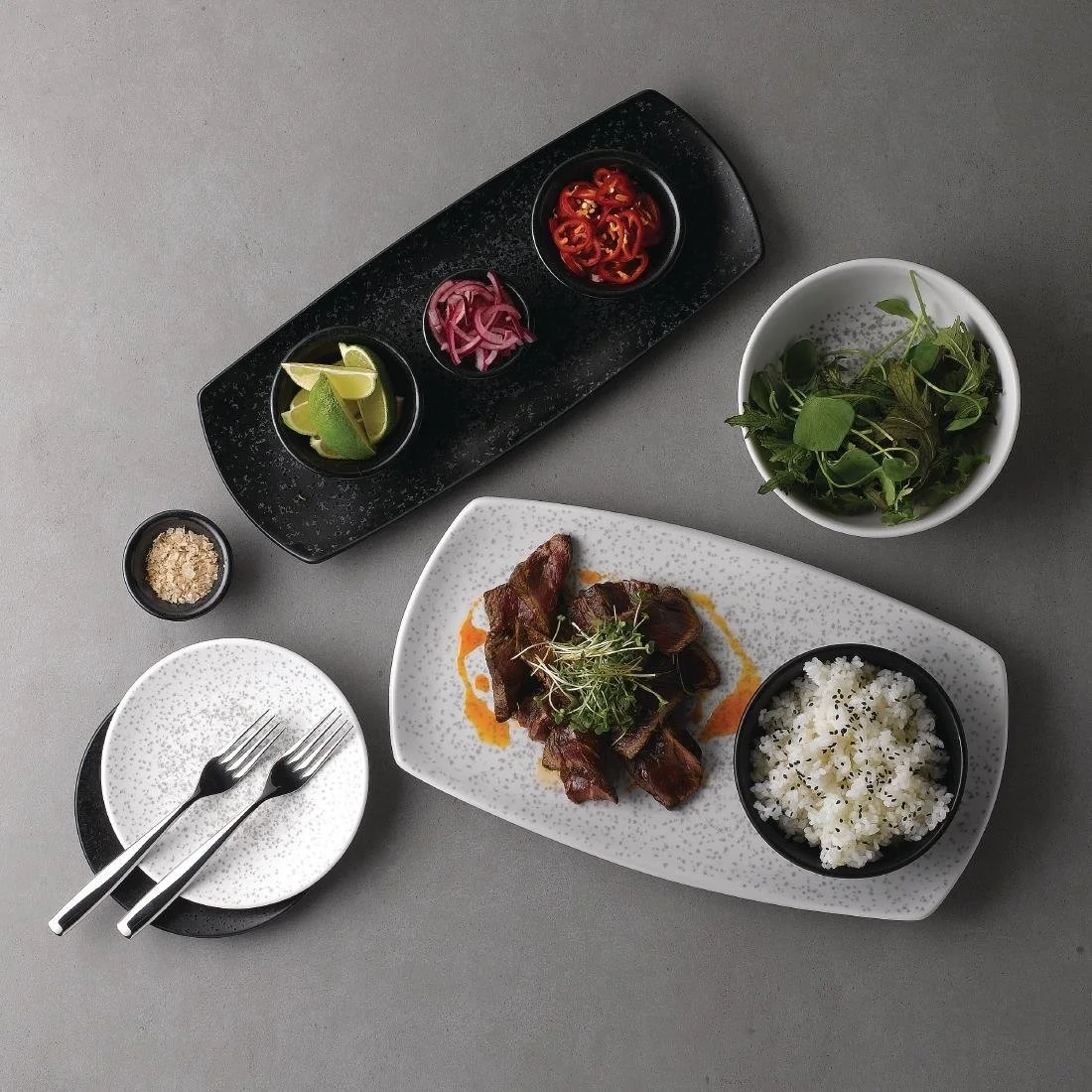 Churchill Menu Shades Caldera Ash Coupe Plates 155mm (6 Pack) - Image 3