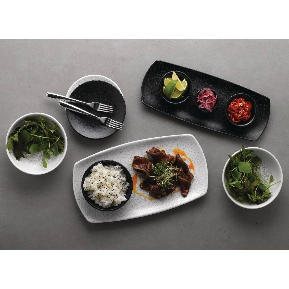 Churchill Menu Shades Caldera Ash Coupe Plates 155mm (6 Pack) - Image 4