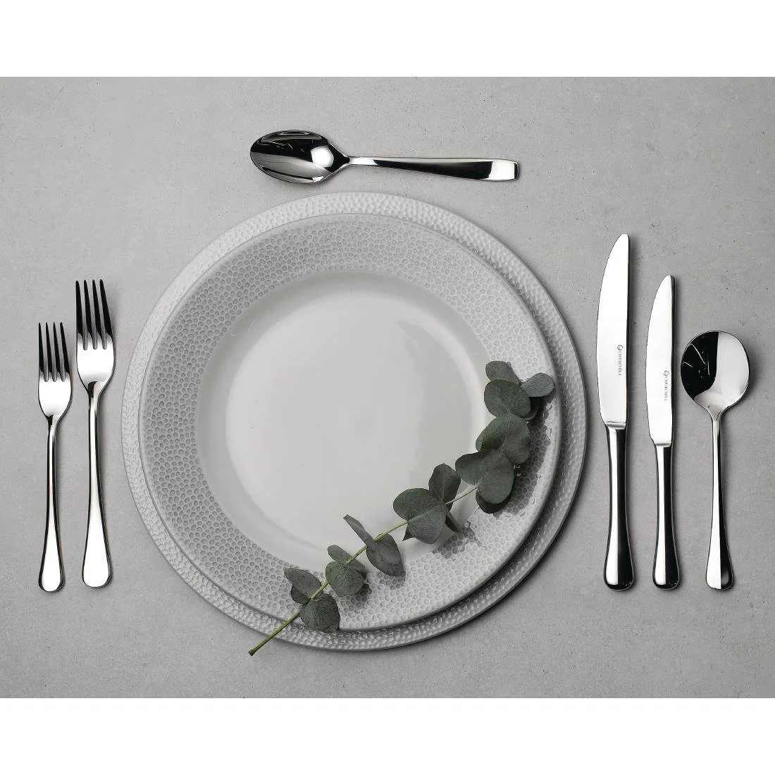 Churchill Isla Footed Plates Shale Grey 276mm (12 Pack) - Image 2